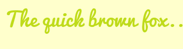 Image with Font Color BFDB1B and Background Color FFFFCC